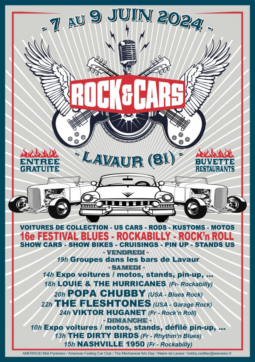 Festival ROCK’&’CARS à Lavaur (81) du 7 au 9 j ...