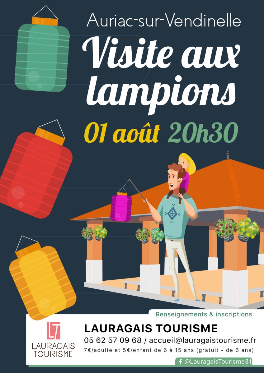 VISITE AUX LAMPIONS À AURIAC-SUR-VENDINELLE