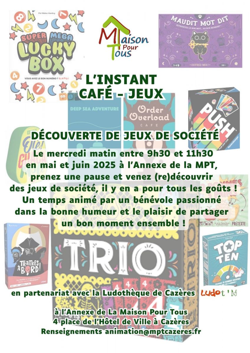 L’INSTANT CAFÉ-JEUX