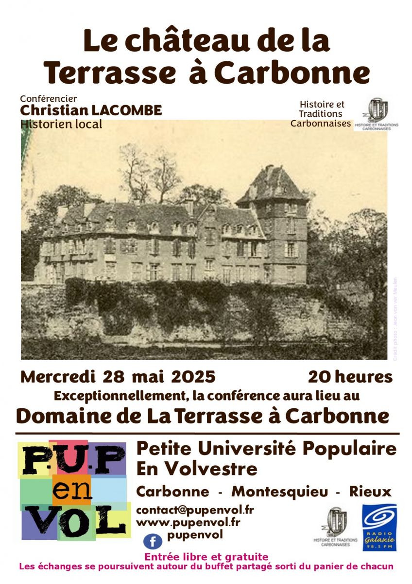 CONFÉRENCE SUR L'HISTOIRE DU CHÂTEAU DE LA TER ...