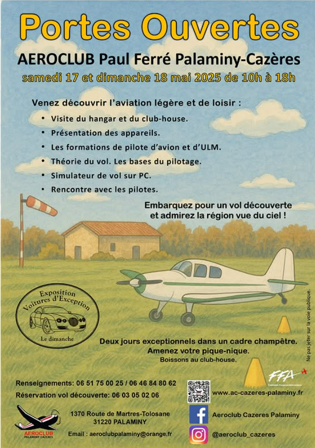 JOURNÉES PORTES OUVERTE À L’AÉROCLUB DE PALAMI ...