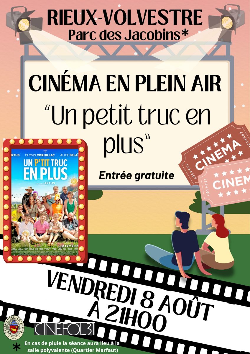 CINÉMA DE PLEIN AIR : UN PETIT TRUC EN PLUS