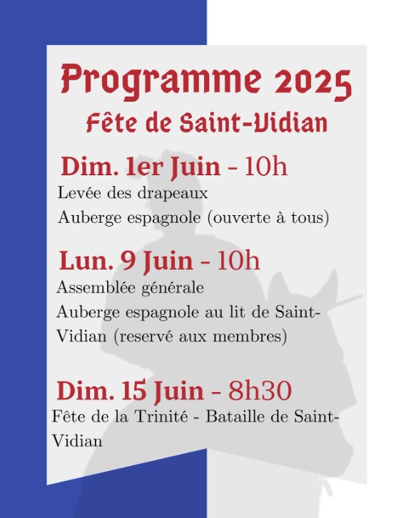 FETE DE SAINT VIDIAN