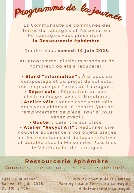 REPAR' CAFÉ DÉLOCALISÉ À LA FÊTE DE LA RÉCUP '