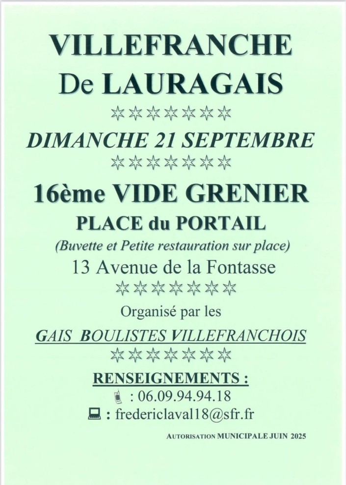 16ÈME VIDE GRENIER