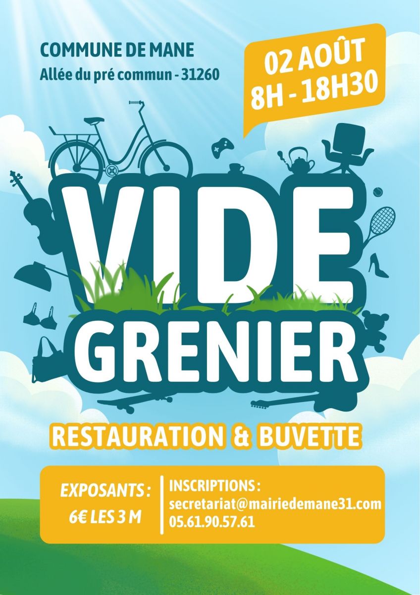 Vide greniers organisé par la commune de Mane
