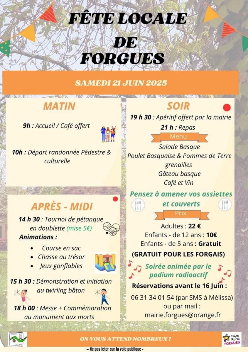 FETE LOCALE DE FORGUES