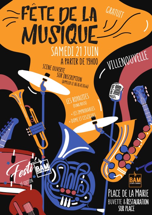 FÊTE DE LA MUSIQUE À VILLENOUVELLE !