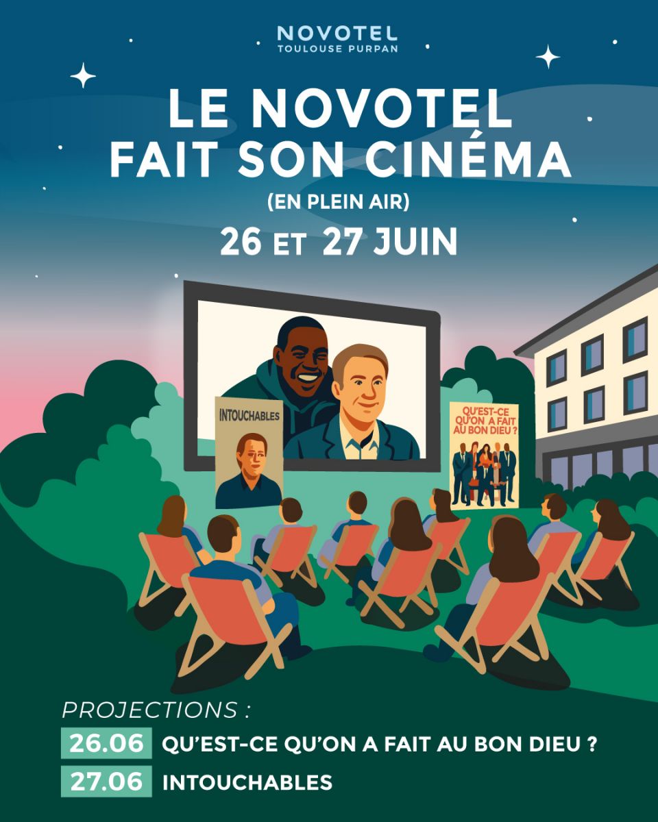 LE NOVOTEL FAIT SON CINEMA (EN PLEIN AIR)