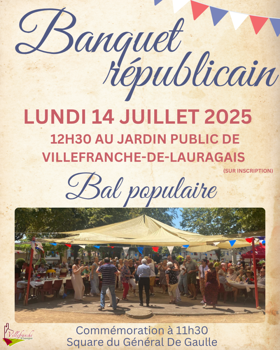 FÊTE NATIONAL : BANQUET RÉPUBLICAIN