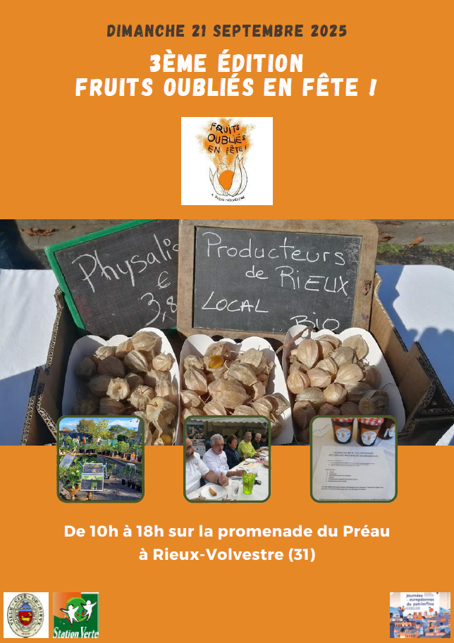 FRUITS OUBLIÉS EN FÊTE