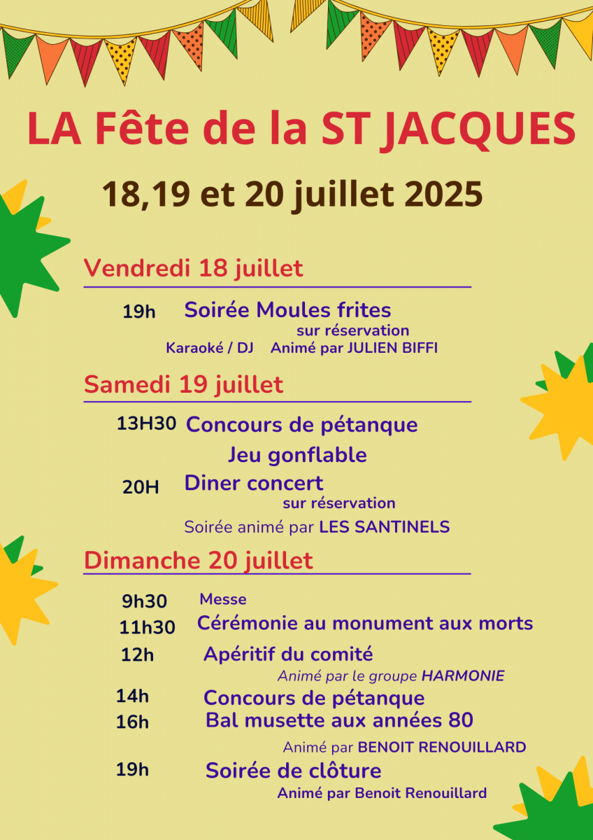 LA FÊTE DE LA ST JACQUES