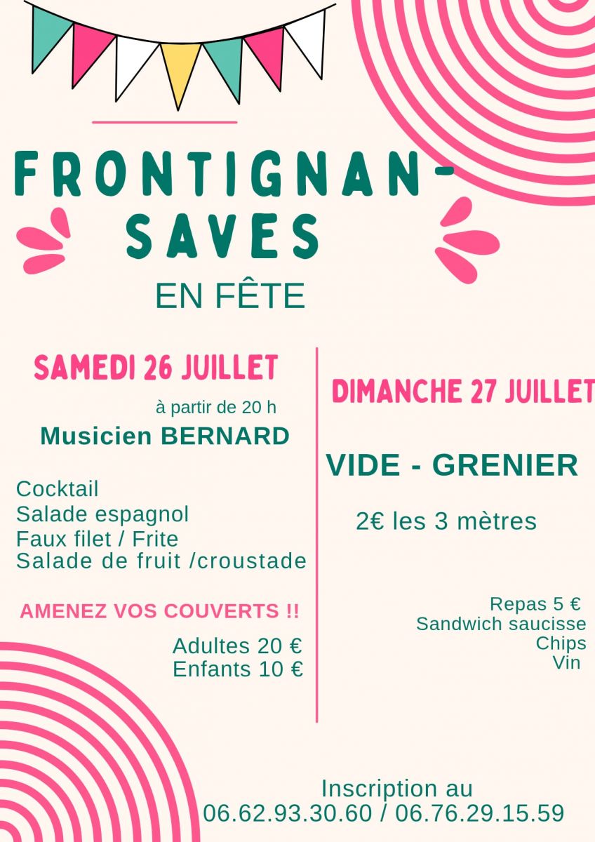 Vide grenier à l'occasion de la fête locale