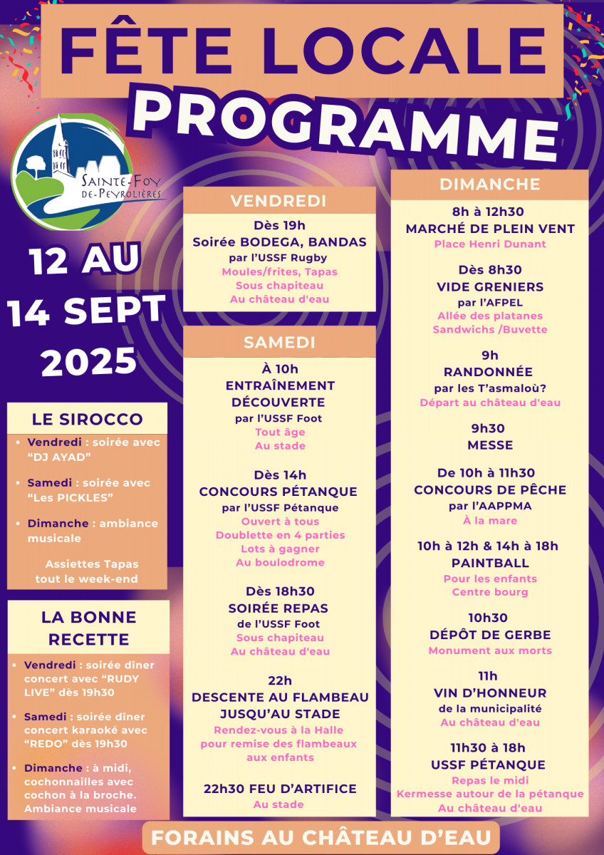 FÊTE LOCALE