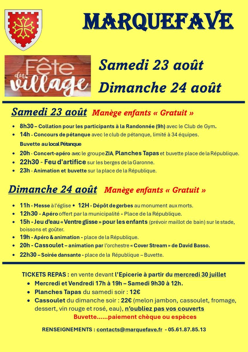 FÊTE DE MARQUEFAVE