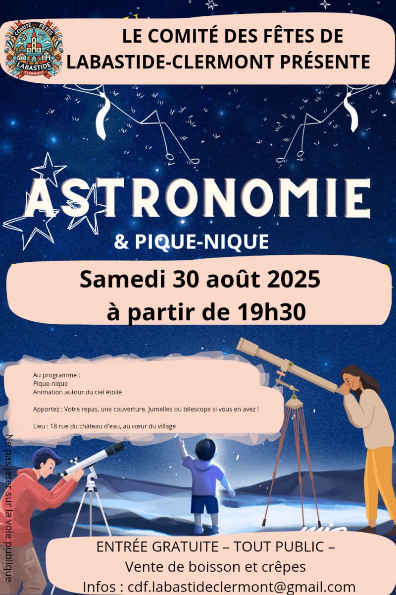 ASTRONOMIE & PIQUE-NIQUE