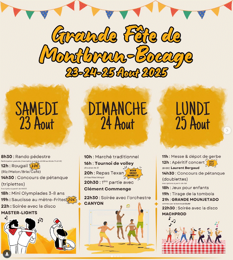 GRANDE FÊTE DE MONTBRUN-BOCAGE