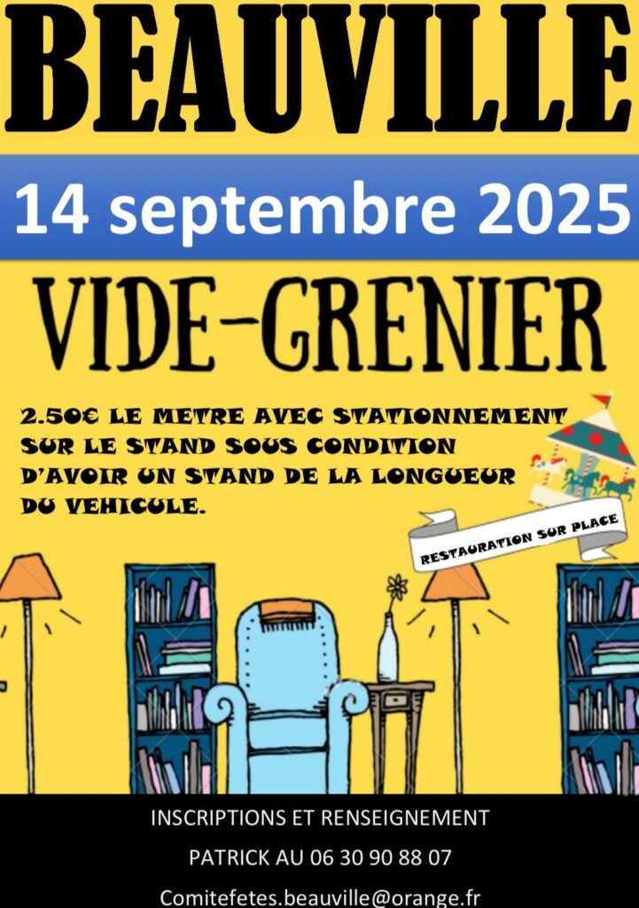 VIDE-GRENIER À BEAUVILLE