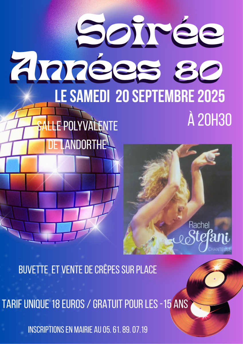 SOIRÉE ANNÉES 80