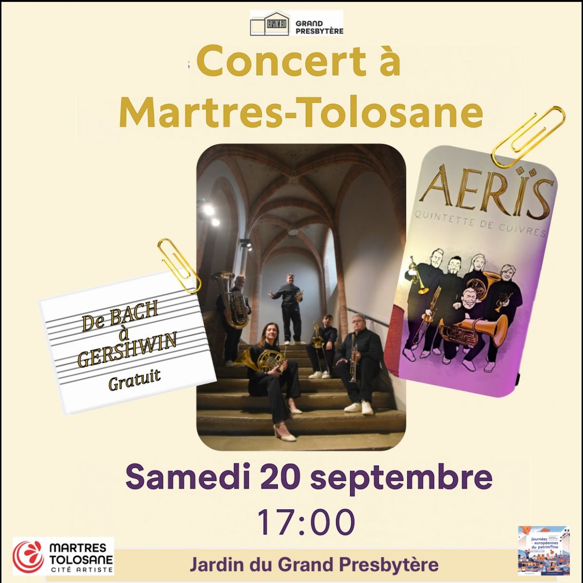 CONCERT DE BACH À GERSHWIN PAR AERÏS