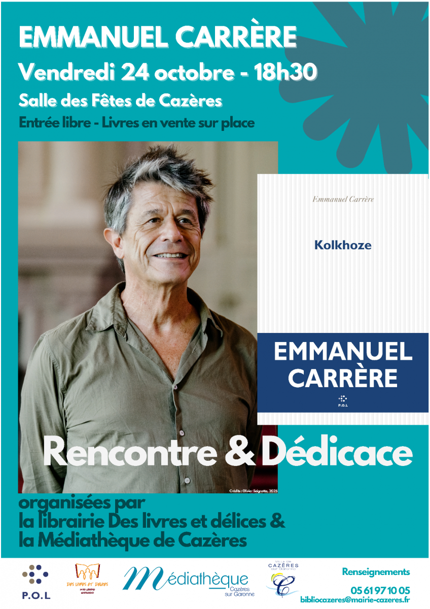 RENCONTRE DEDICACE EMMANUEL CARRERE