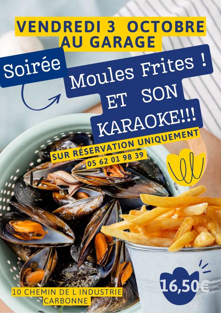 SOIRÉE MOULE FRITES ET KARAOKÉ