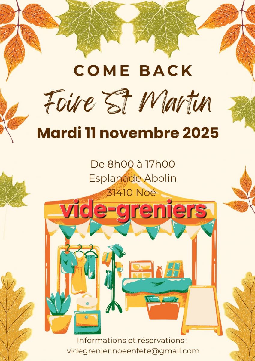 FOIRE ST MARTIN - VIDE GRENIER