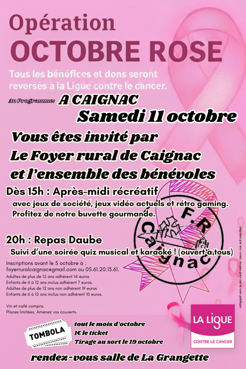 OPÉRATION OCTOBRE ROSE