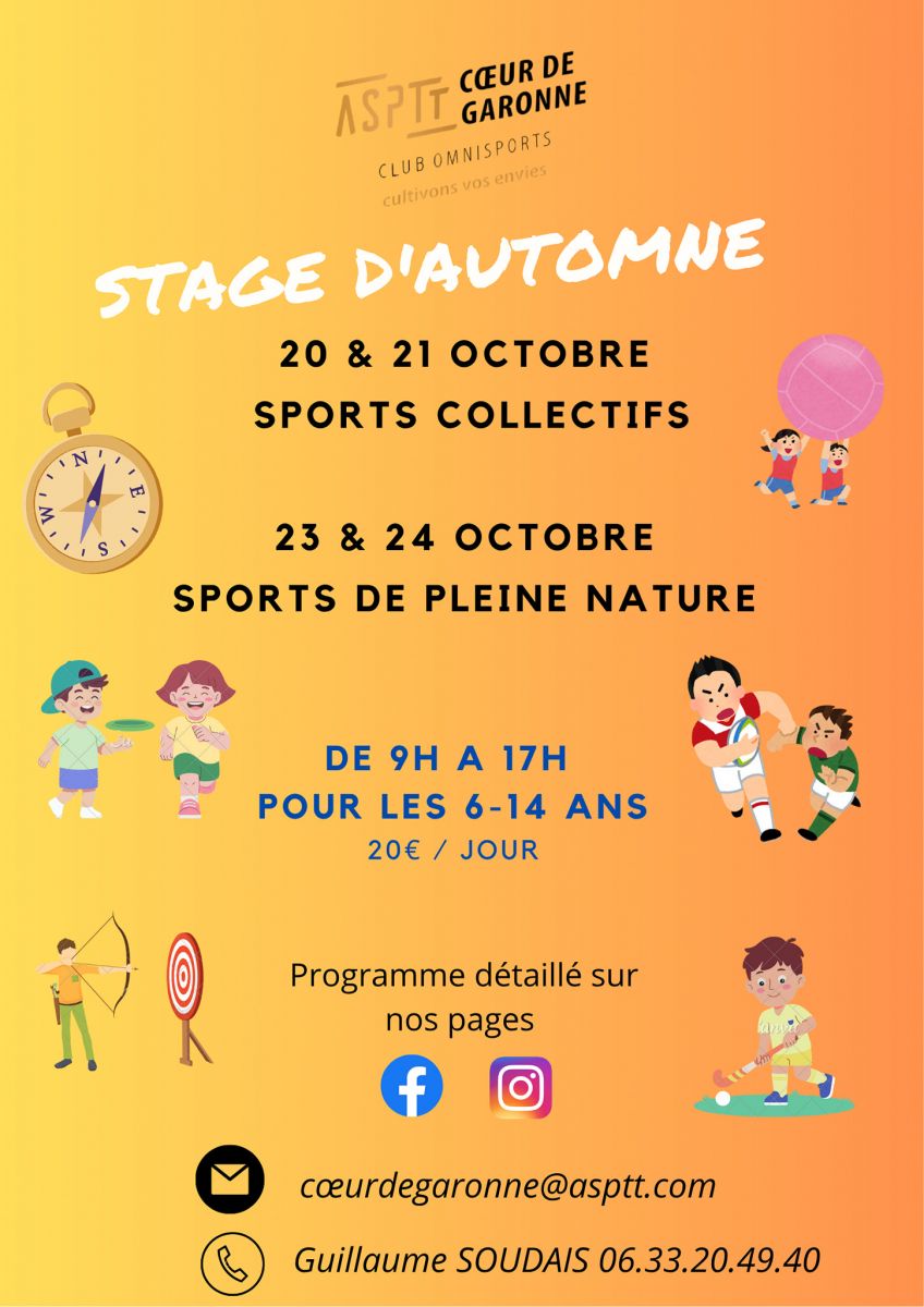STAGE D'AUTOMNE 2025