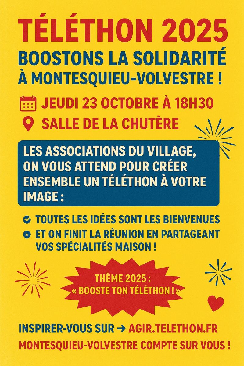 BOOSTE TON TÉLÉTHON !