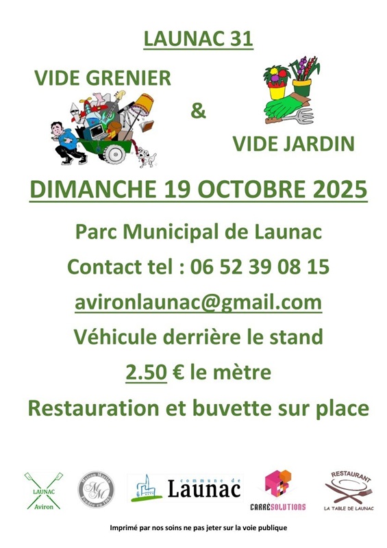 VIDE-GRENIERS & VIDE-JARDINS
