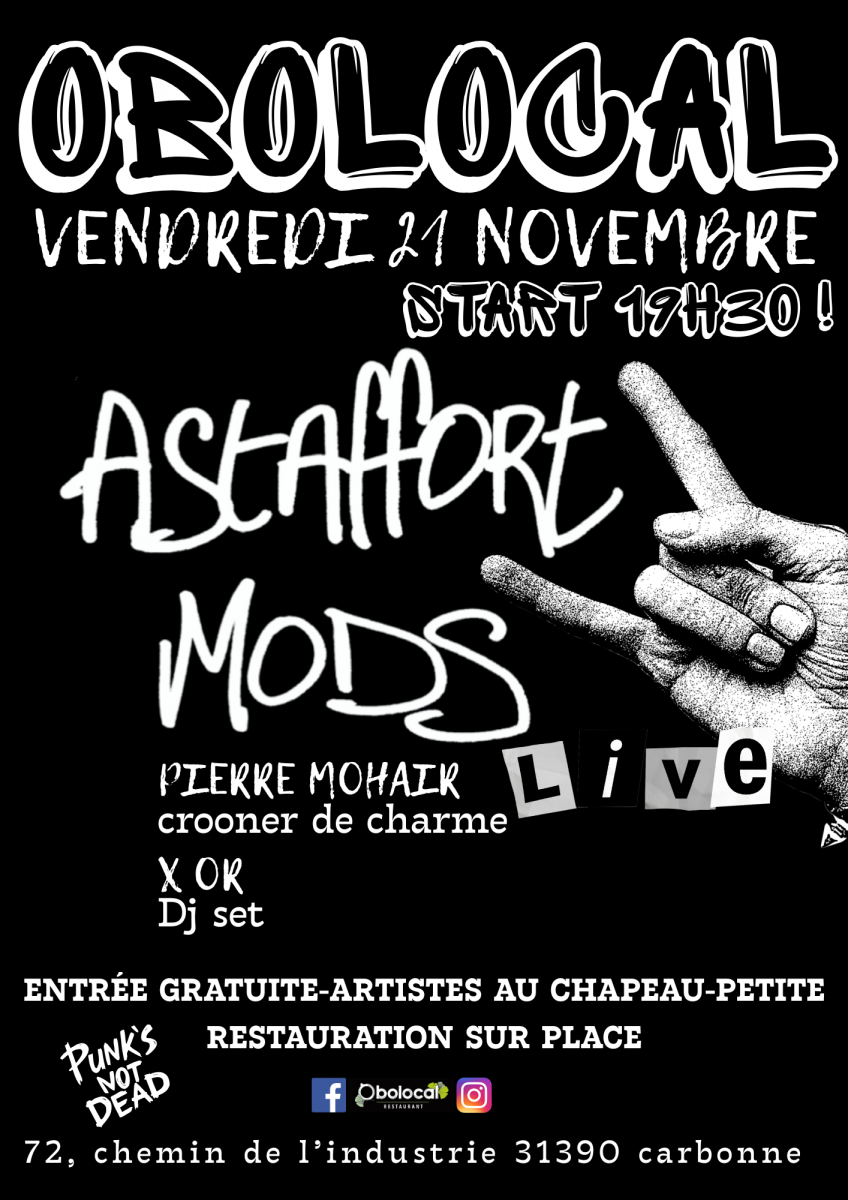 CONCERT LIVE PUNK ROCK by ASTAFFORT MODS