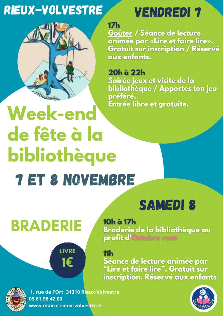 WEEK-END DE LA FÊTE À LA BIBLIOTHÈQUE