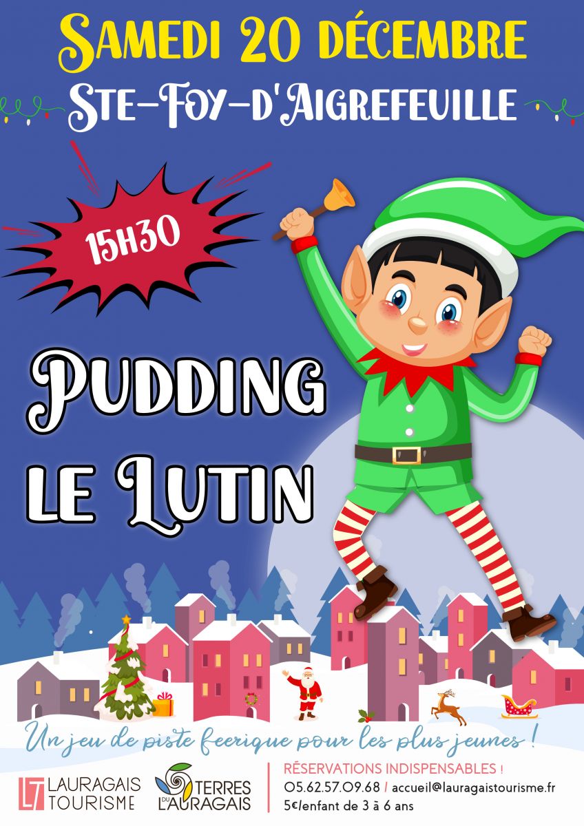 VIENS T'AMUSER AVEC PUDDING, LE LUTIN DU PERE  ...