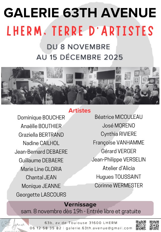 GALERIE 63TH AVENUE | LHERM, TERRE D'ARTISTES