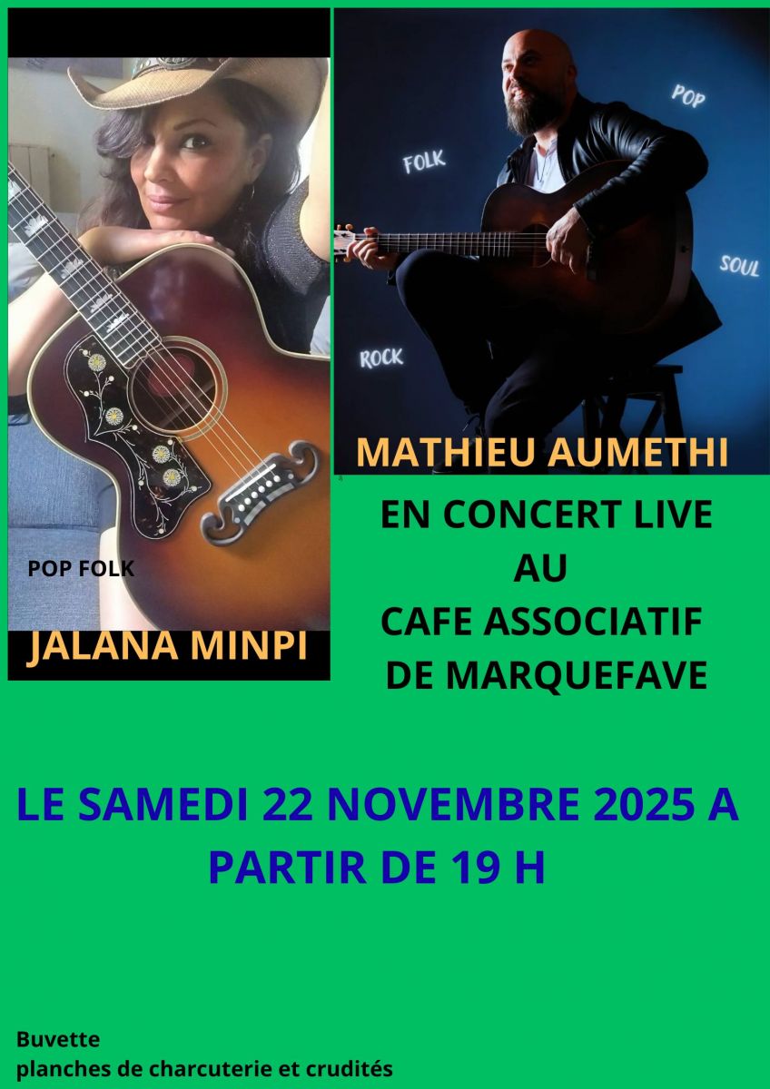 CONCERT CAFÉ ASSOCIATIF DE MARQUEFAVE