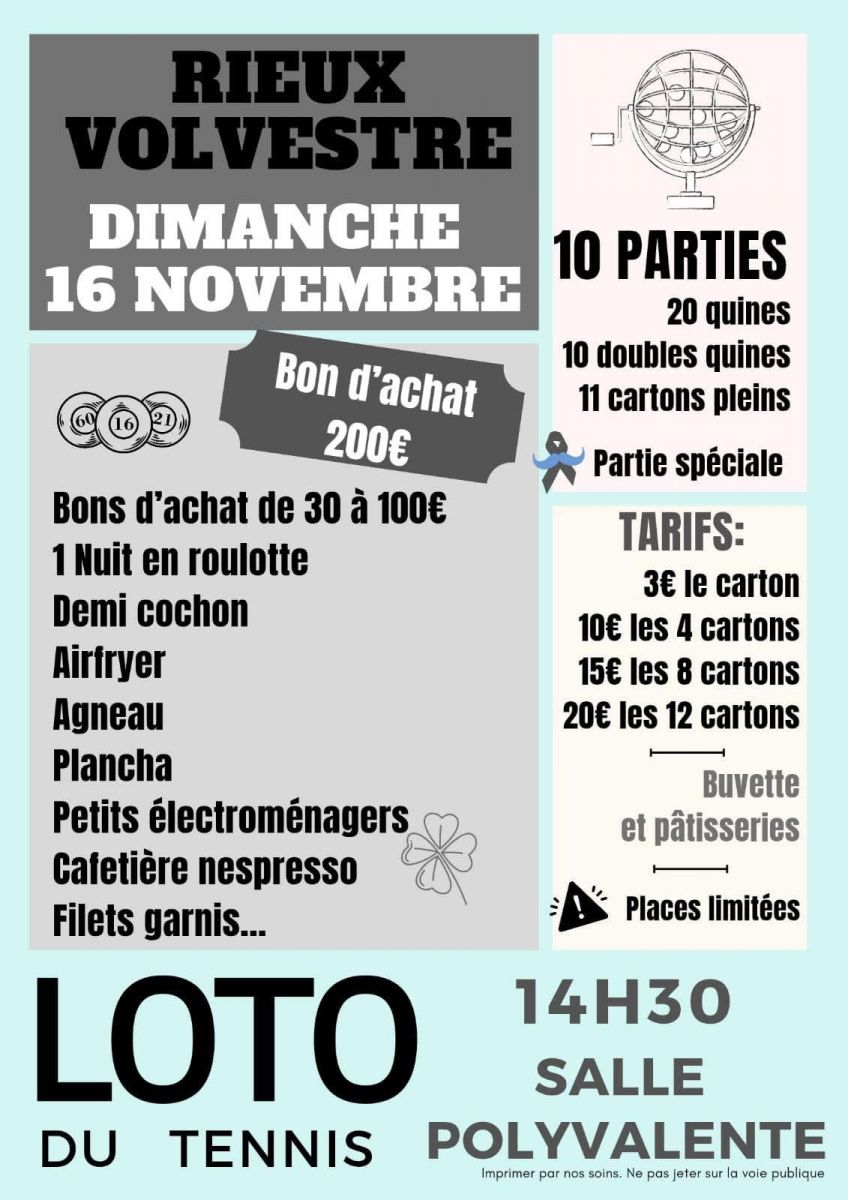 LOTO DU TENNIS