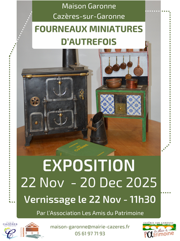 EXPOSITION "FOURNEAUX MINIATURES D'AUTREFOIS"
