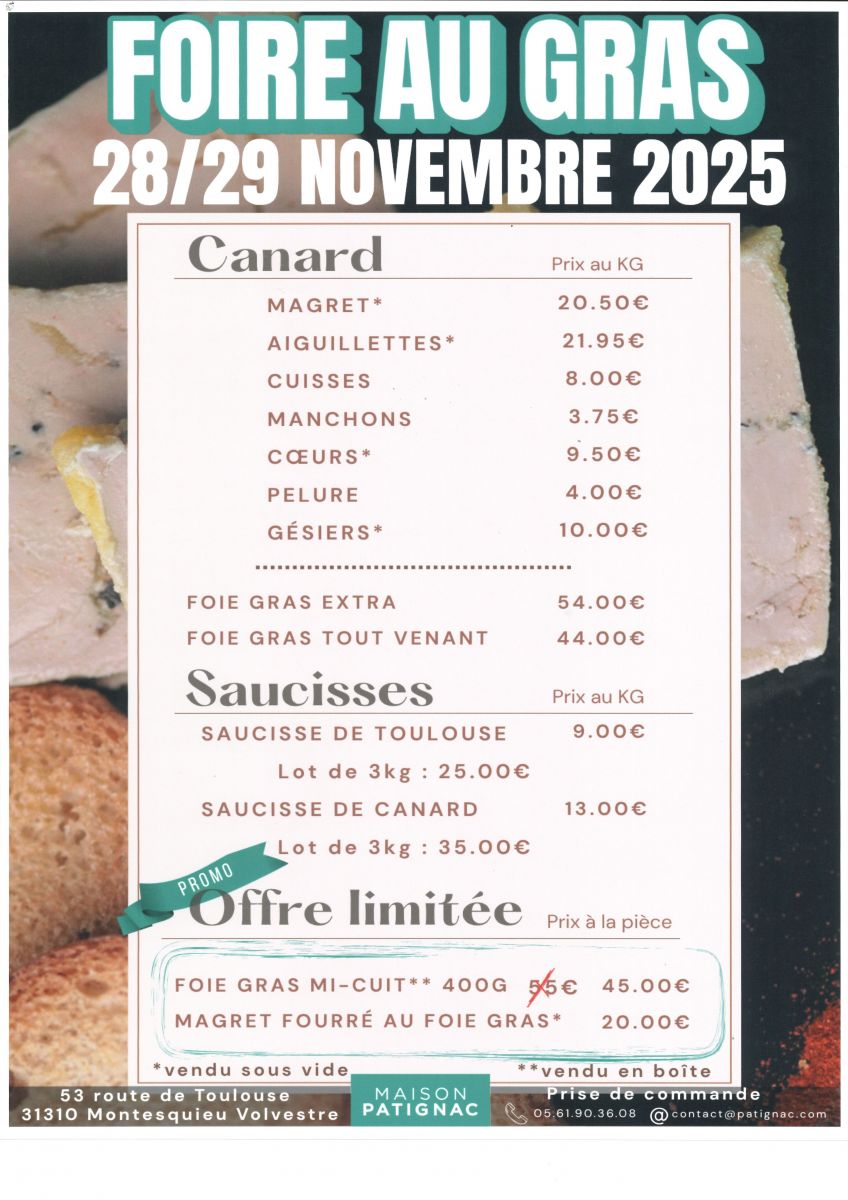 FOIRE AU GRAS