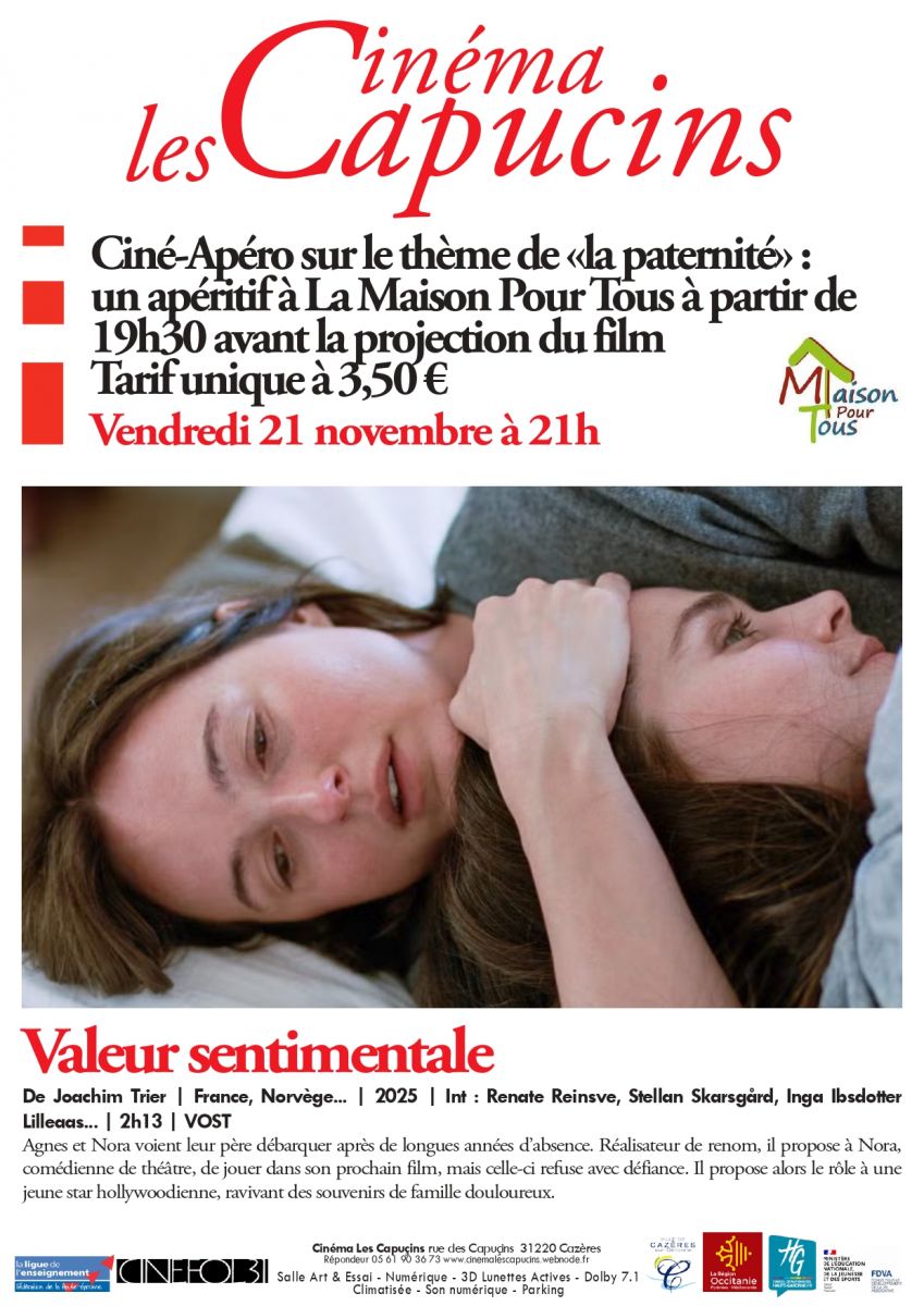 CINÉ-APÉRO SUR LE THÈME DE «LA PATERNITÉ»