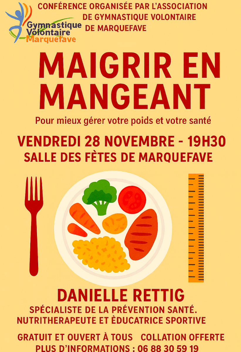 CONFERENCE "MAIGRIR EN MANGEANT"