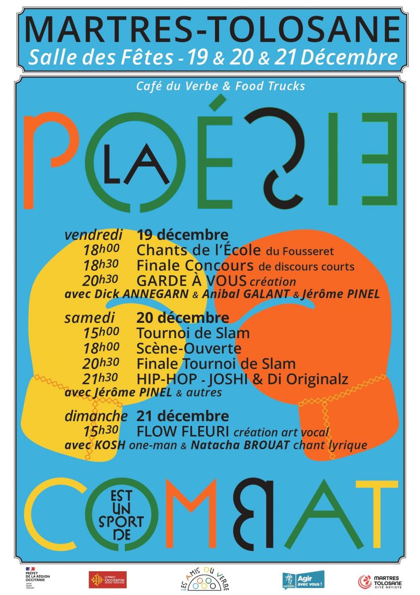 "LA POÉSIE EST UN SPORT DE COMBAT"