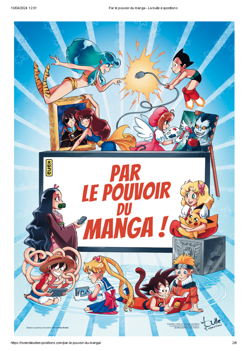 EXPOSITION "PAR LE POUVOIR DU MANGA"