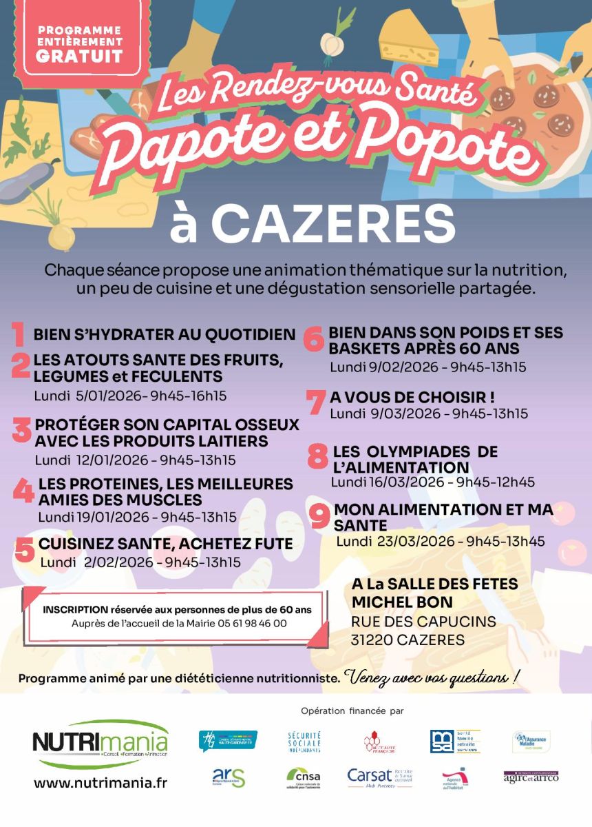 LES RENDEZ-VOUS SANTÉ PAPOTE ET POPOTE