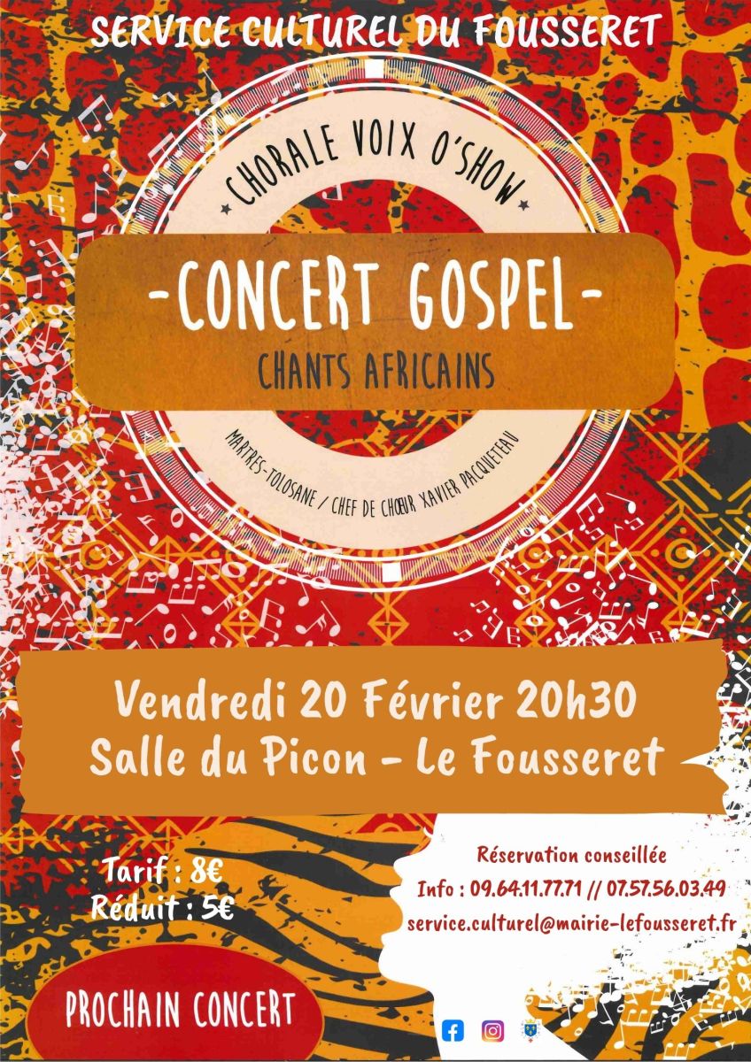 CONCERT GOSPEL - CHORALE VOIX O'SHOW