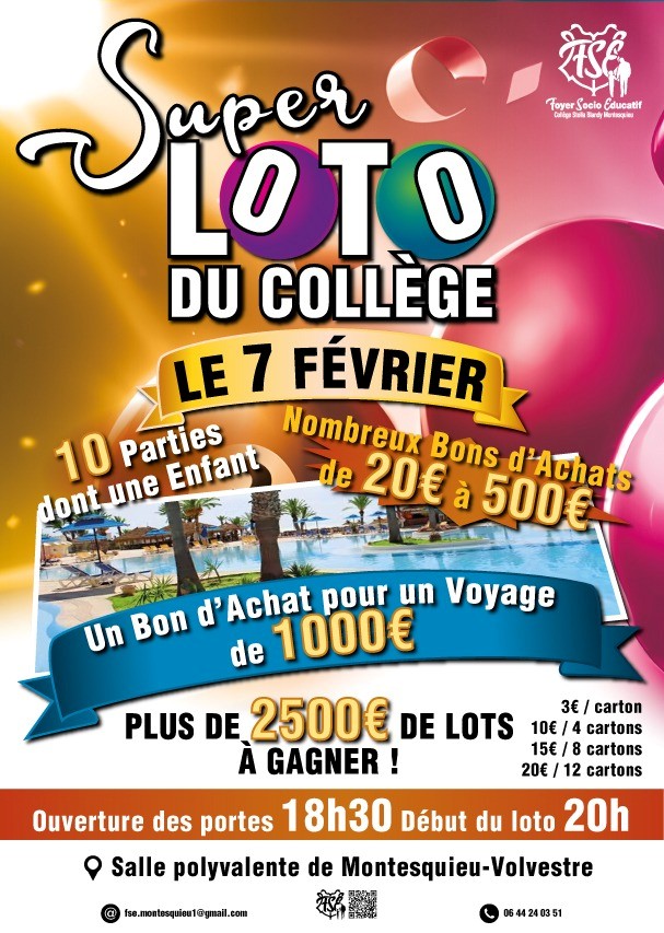 SUPER LOTO DU COLLÈGE