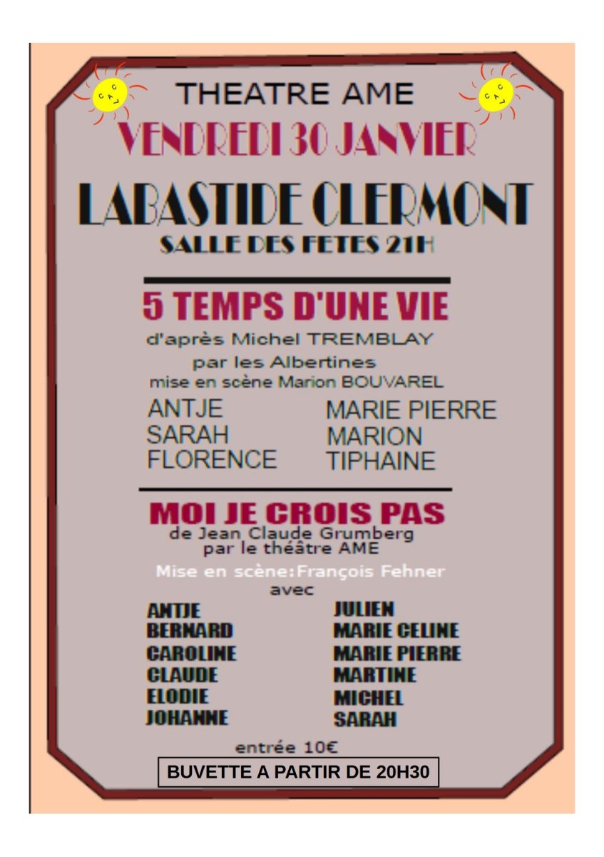 DEUX PIÈCES DE THÉÂTRE, PAR L'AME