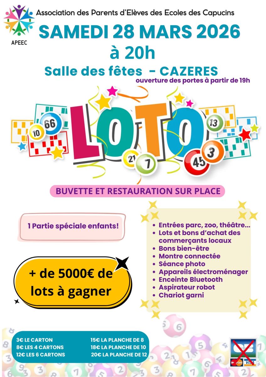 LOTO DES ECOLES