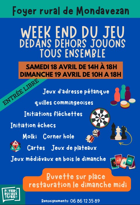 FÊTE DU JEU "DEDANS DEHORS JOUONS ENSEMBLE!"