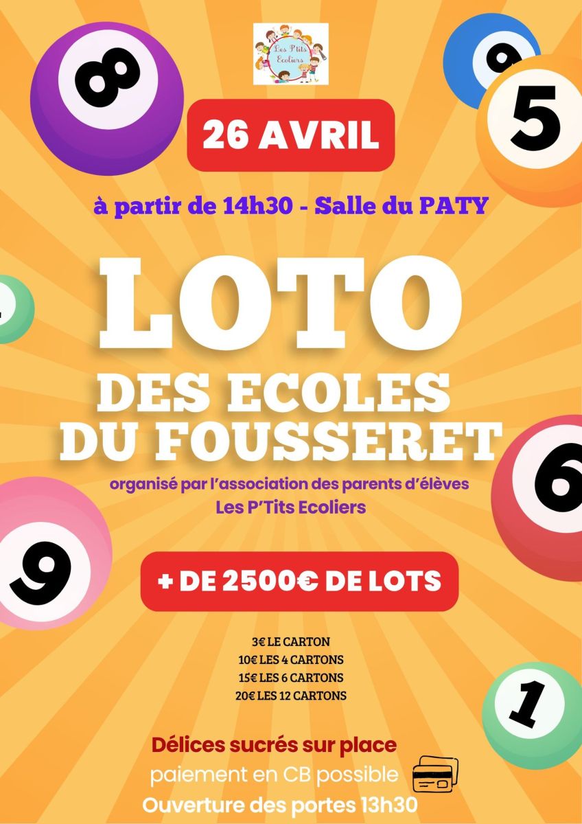 LOTO DES ECOLES DU FOUSSERET